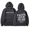 Faith Over Fear Inspirational Graphic Hoodie ATHLEXES