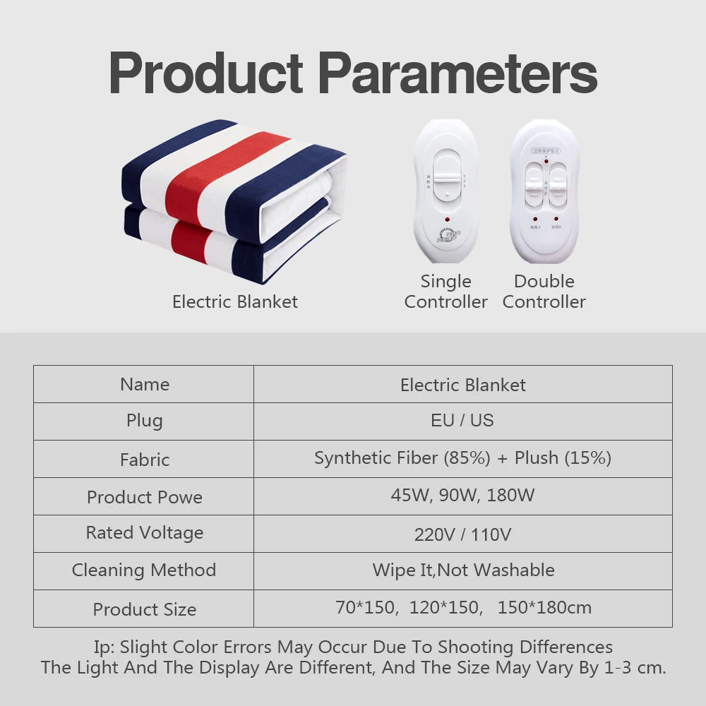 ThermoComfort Electric Blanket for Winter Warmth ATHLEXES
