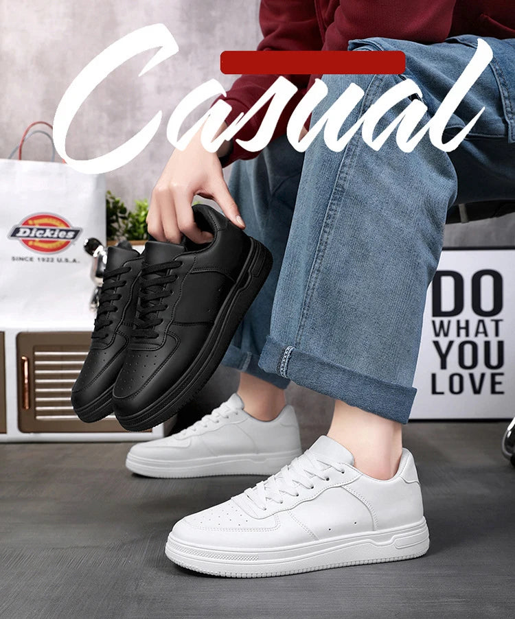 Cozok Breathable White Casual Sneakers for Men ATHLEXES