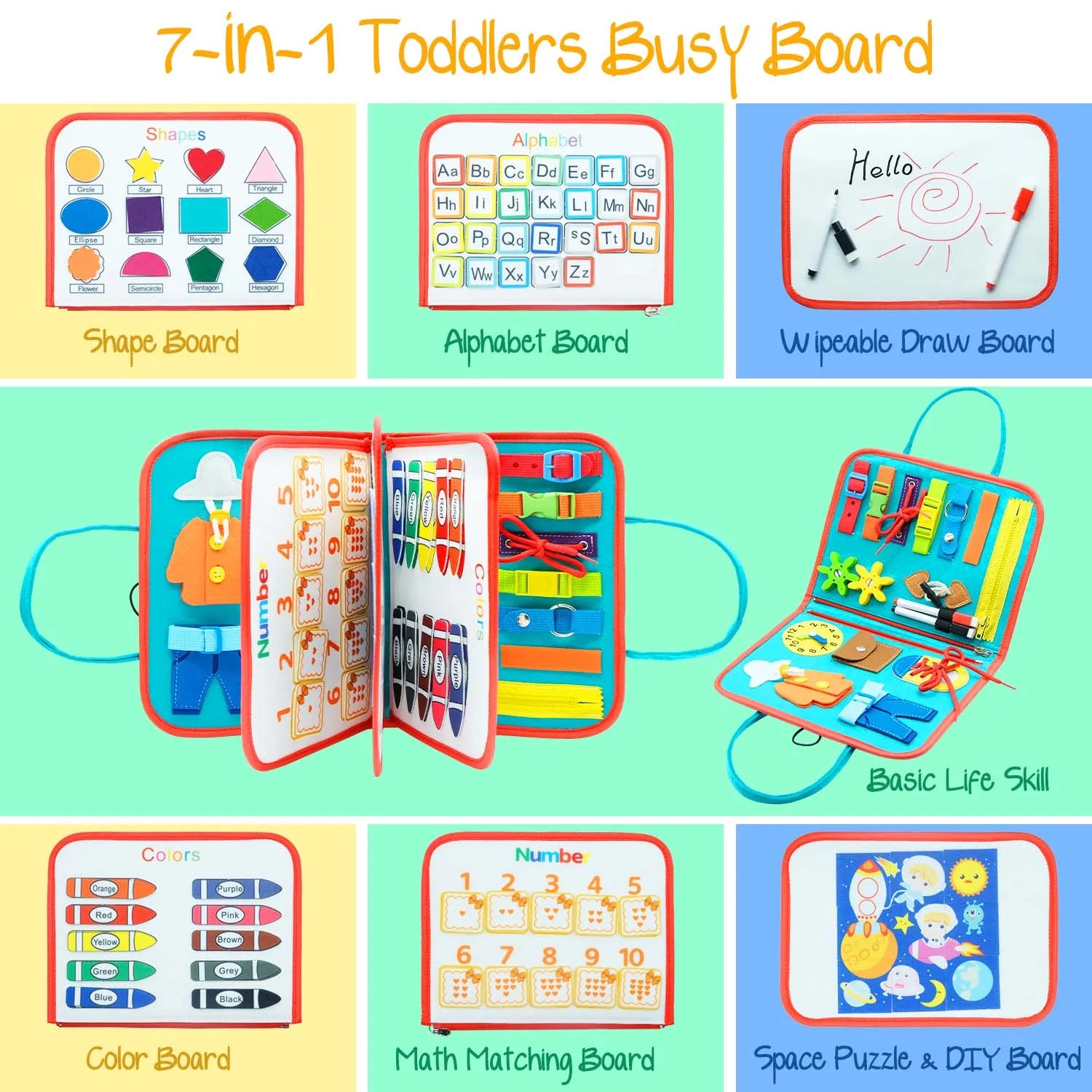 Felt Learning Board Busy Board ATHLEXES