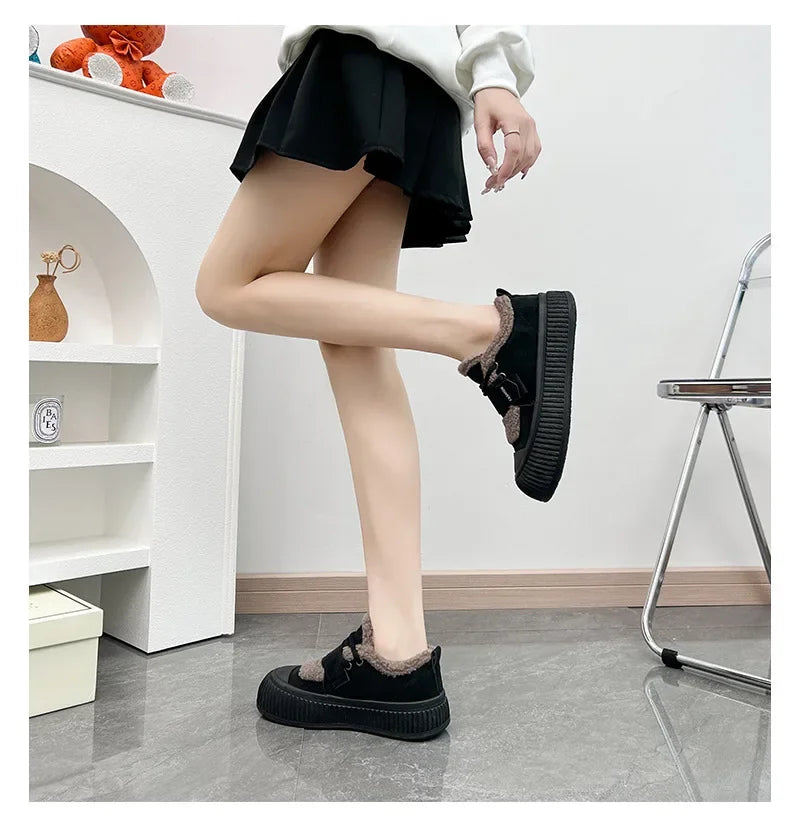 CozyFur Luxe Winter Lace-Up Sneakers ATHLEXES