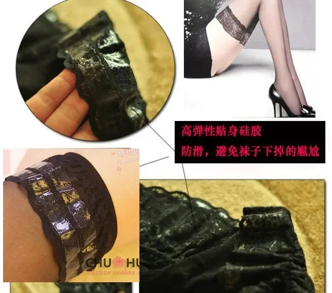 Luxe Lace Knee High Stockings with Grip ATHLEXES