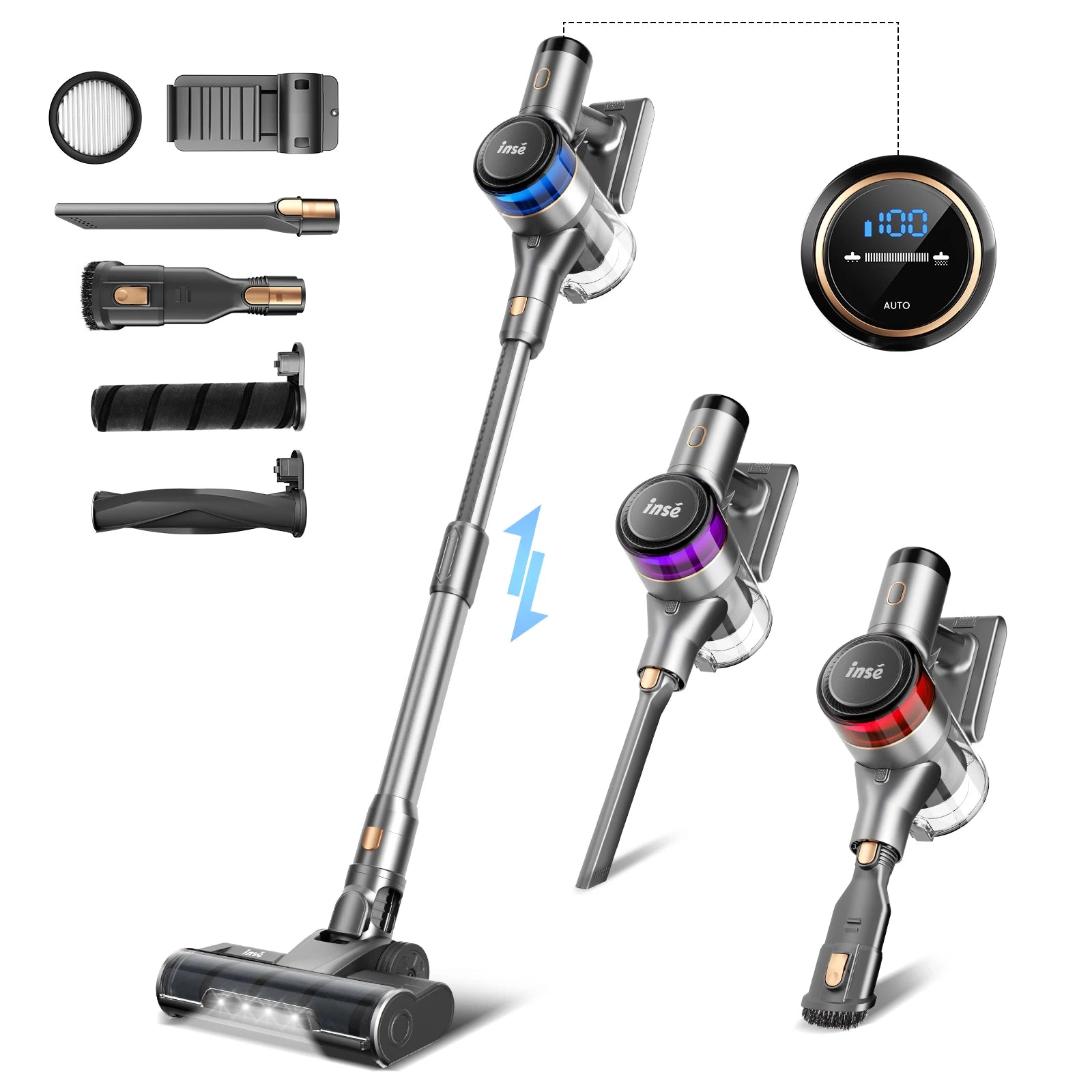 INSE S9 Smart Wireless Vacuum Cleaner ATHLEXES