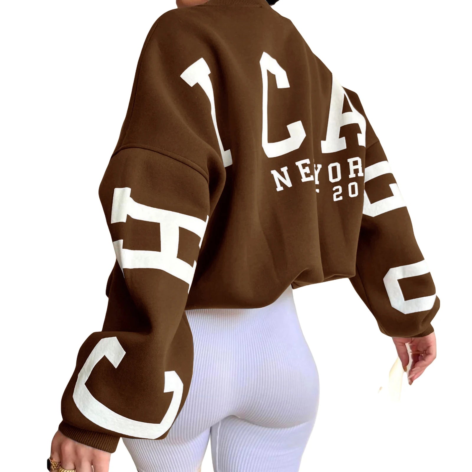 ChicStreet Trendy Oversized Letter Hoodie ATHLEXES