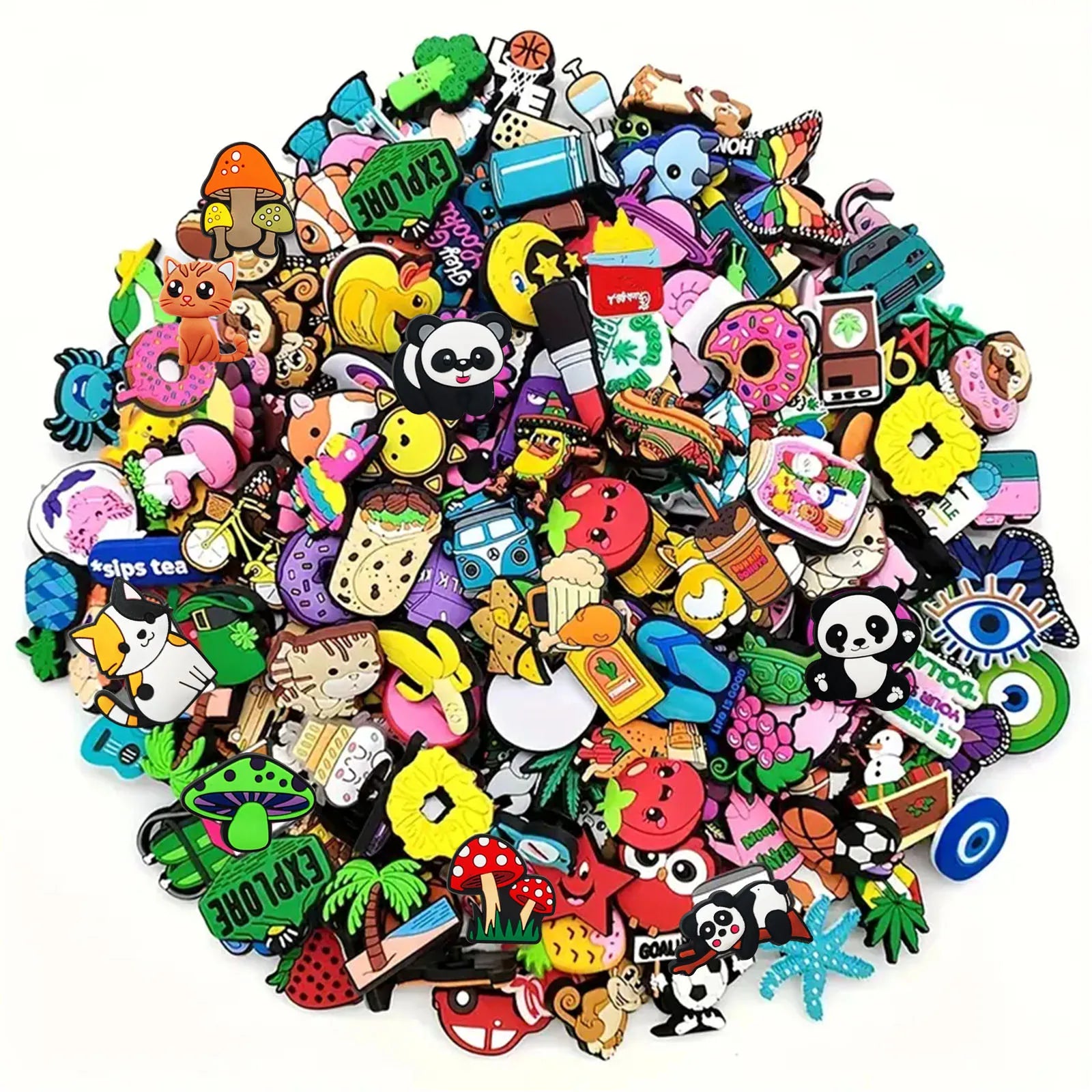 Charming PVC Shoe Charms for Croc Sandals Mix ATHLEXES