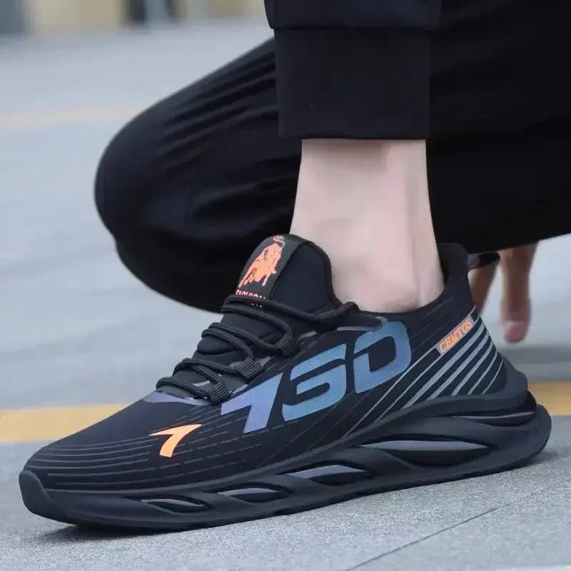 Men's casual light mesh sports shoes summer breathable cool running shoes fashion soft sole comfortable non slip male's sneakers ATHLEXES