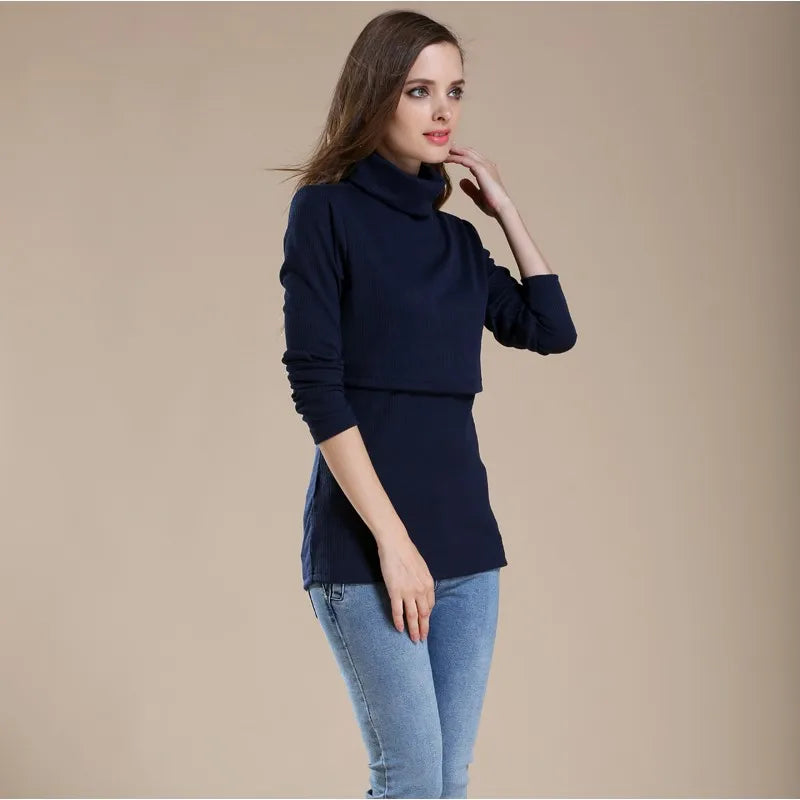 NurtureComfort Turtleneck Nursing Top ATHLEXES