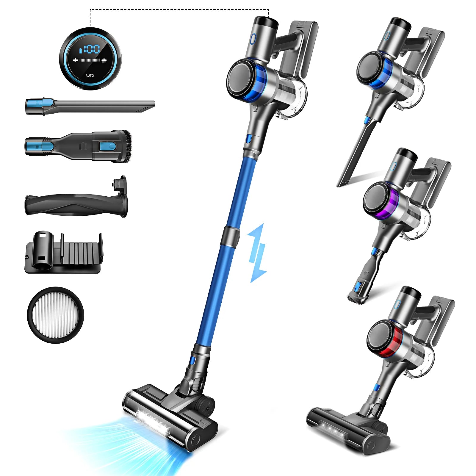 INSE S9X Cordless Vacuum Cleaner with LED Display ATHLEXES