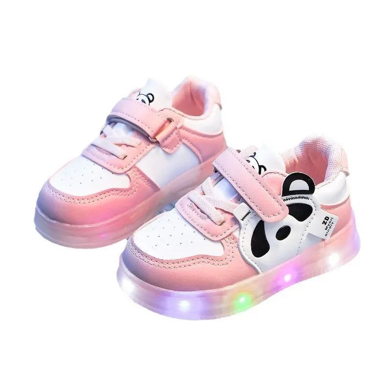 Luminous Cartoon Girls' Casual Spring Sneakers ATHLEXES