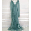 Boho Tulle Maternity Dress for Baby Showers ATHLEXES