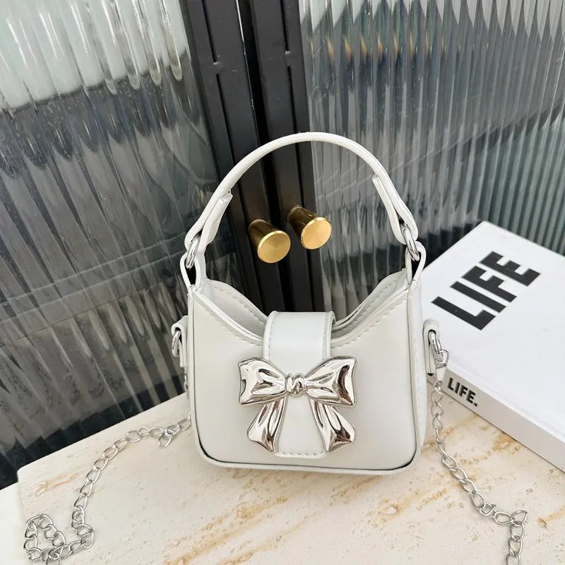 Charming Bowknot Princess Crossbody Bag for Girls ATHLEXES