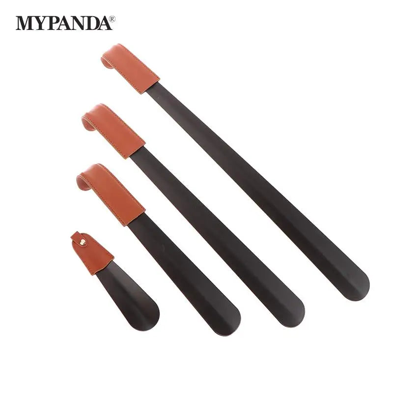 Elegant Stainless Steel Shoe Horn with Leather Cover ATHLEXES