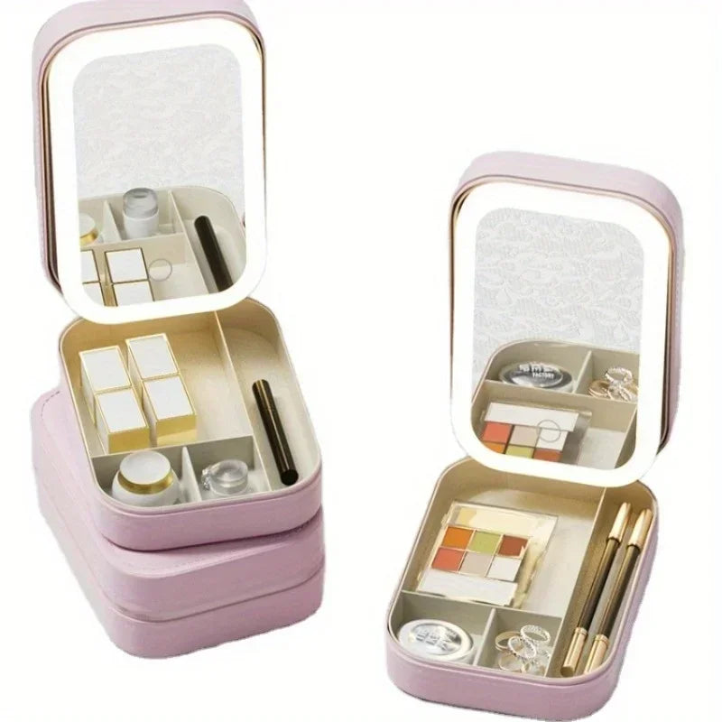 GlamLight Multifunctional Mirror & Cosmetic Organizer ATHLEXES