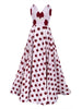 Chic Polka Dot Halter A Line Dress for Women ATHLEXES