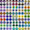 Dazzling Dragon Cat Eye Glass Cabochons - 50Pcs Set ATHLEXES
