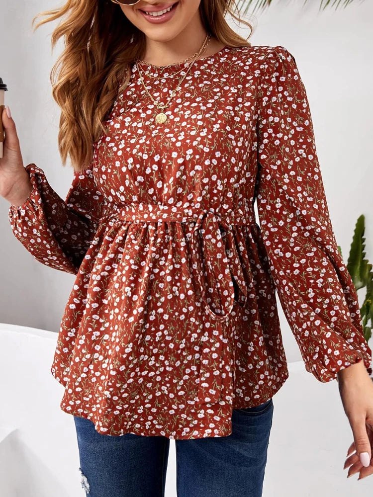 Autumn Chic Maternity Polka Dot Shirt ATHLEXES