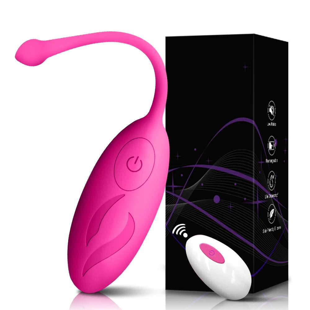 G-Spot Bliss Remote Control Love Egg Vibrator ATHLEXES