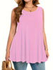 Plus Size Casual Crew Neck Sleeveless Tank Top ATHLEXES