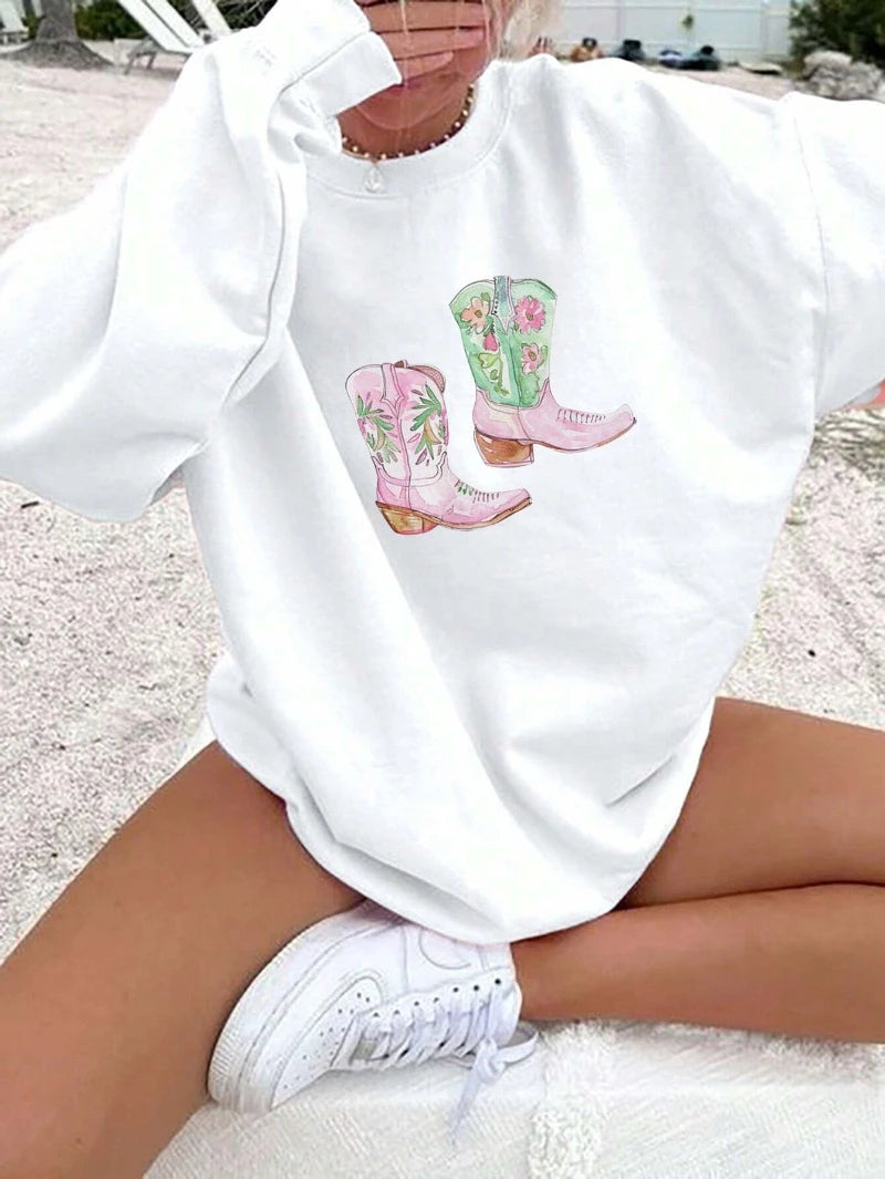 Palm Beach Luxe Fleece Crewneck Sweatshirt ATHLEXES