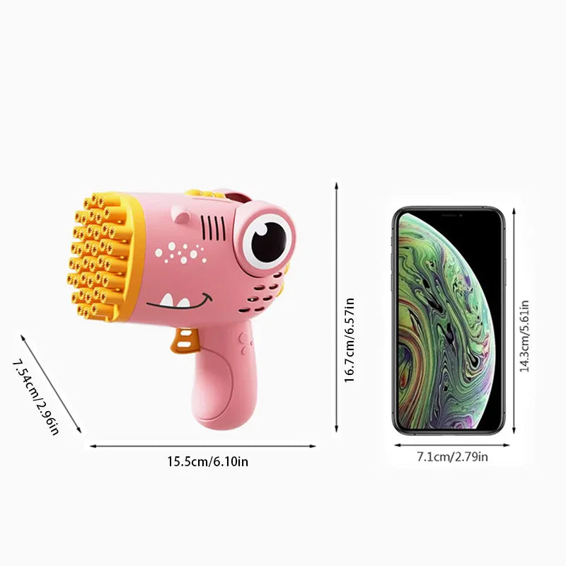 DinoBurst 40 Hole Electric Bubble Machine ATHLEXES