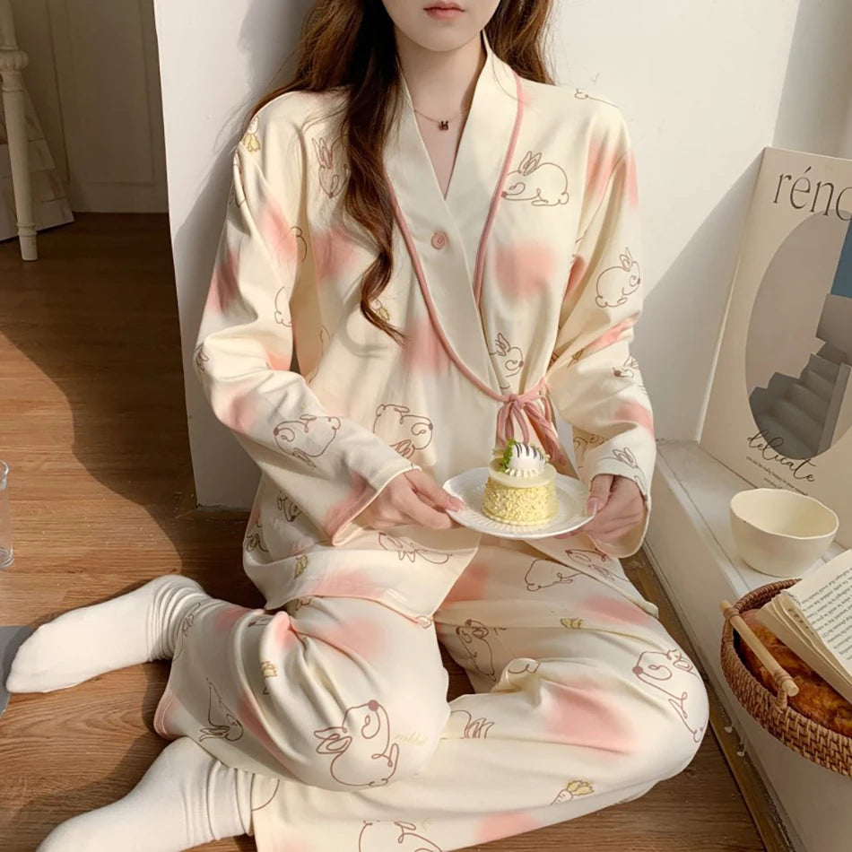 Elegant Maternity Nursing Pajama Set ATHLEXES