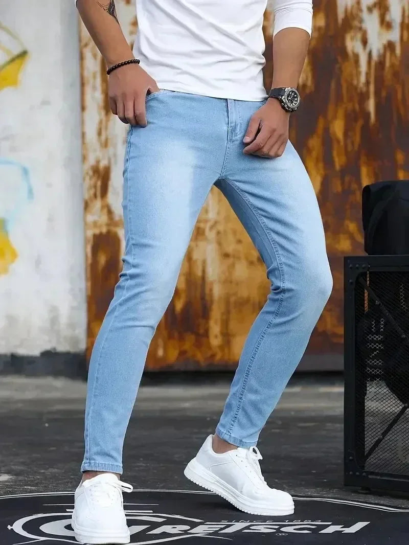 Classic Slim Fit Men's Denim Jeans ATHLEXES