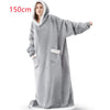 CozySleeve Oversized Flannel Hoodie Blanket for All Seasons ATHLEXES