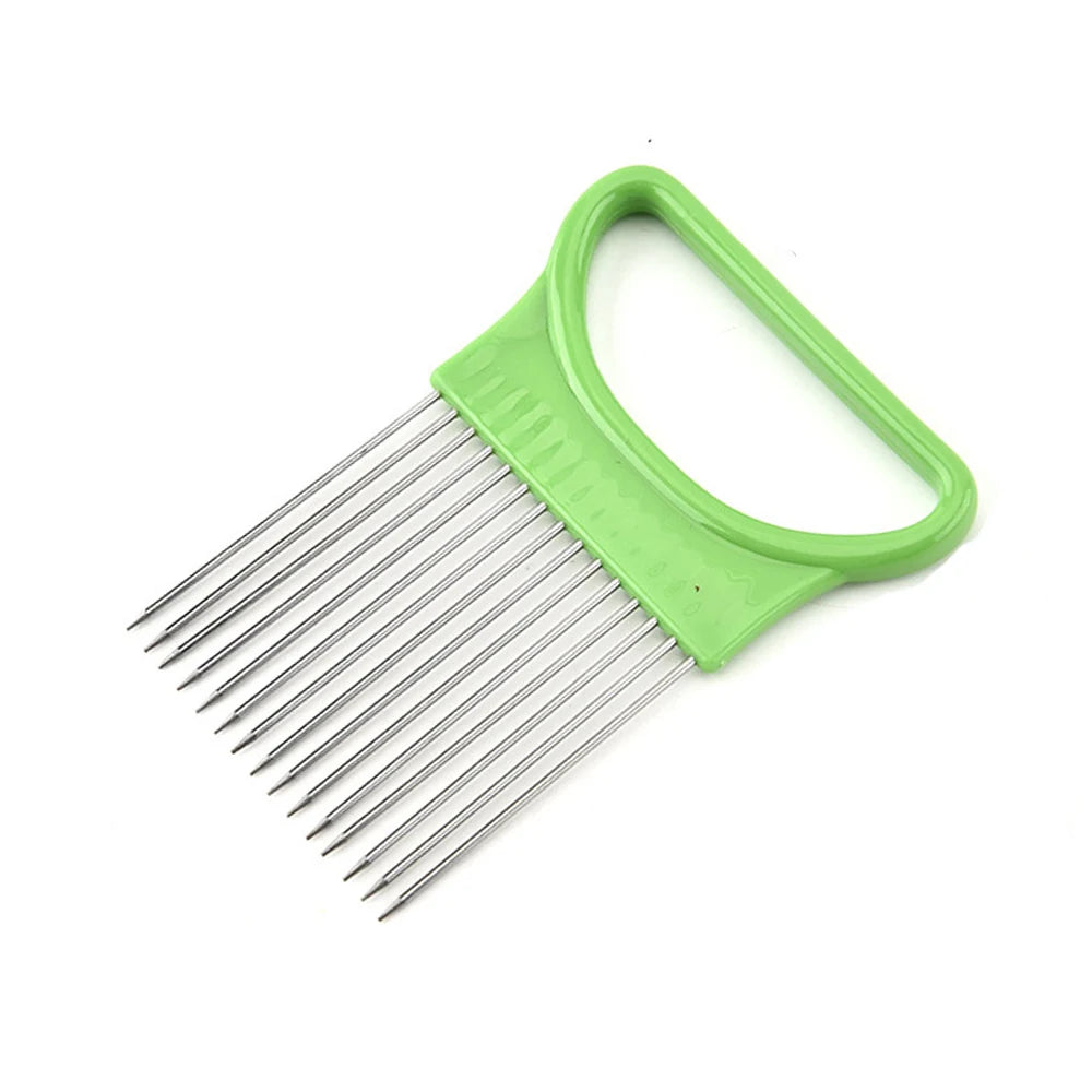 OnionMaster Stainless Steel Slicer & Holder Tool ATHLEXES