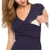 Chic Dot Nursing Tee for Moms Plus Size S-2XL ATHLEXES