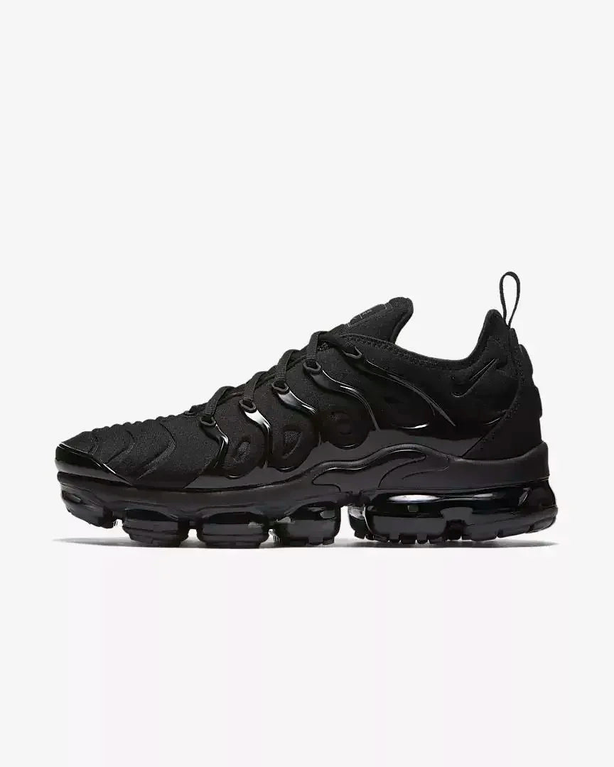 Nike Air VaporMax Plus Triple Black 924453-004 Cushioning Anti-slip Low-top Men's/Women's Air-cushioned Running Shoes ATHLEXES