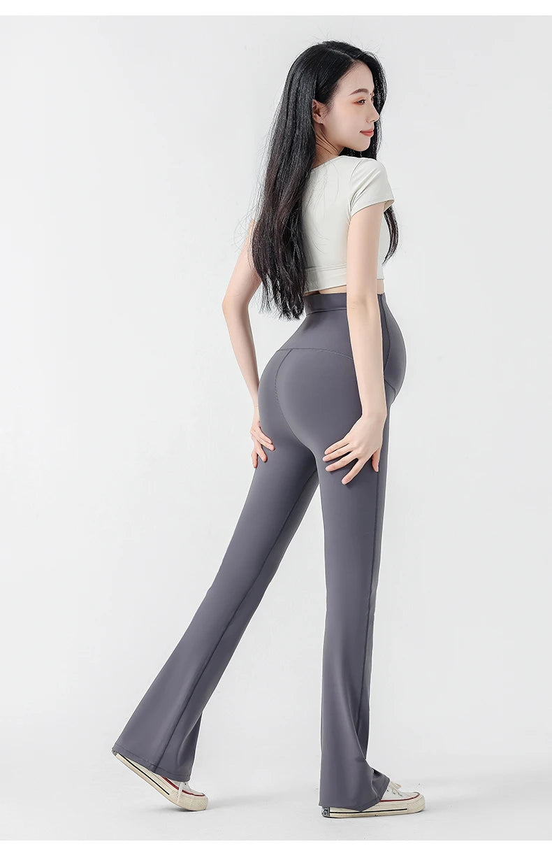 Chic Maternity Sharkskin Flare Yoga Leggings ATHLEXES