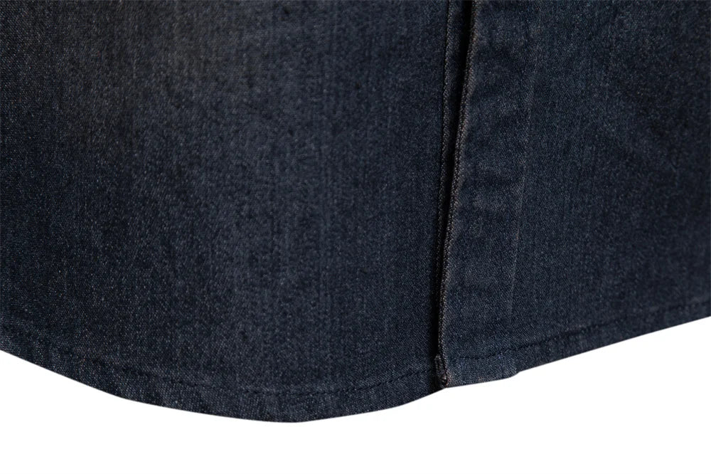 AIOPESON Men's Casual Cotton Denim Shirt ATHLEXES