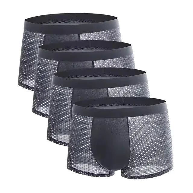 IceSilk Breathable Men's Boxer Shorts 4 Pack ATHLEXES