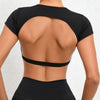 BreezeFit Backless Yoga Crop Top for Women ATHLEXES