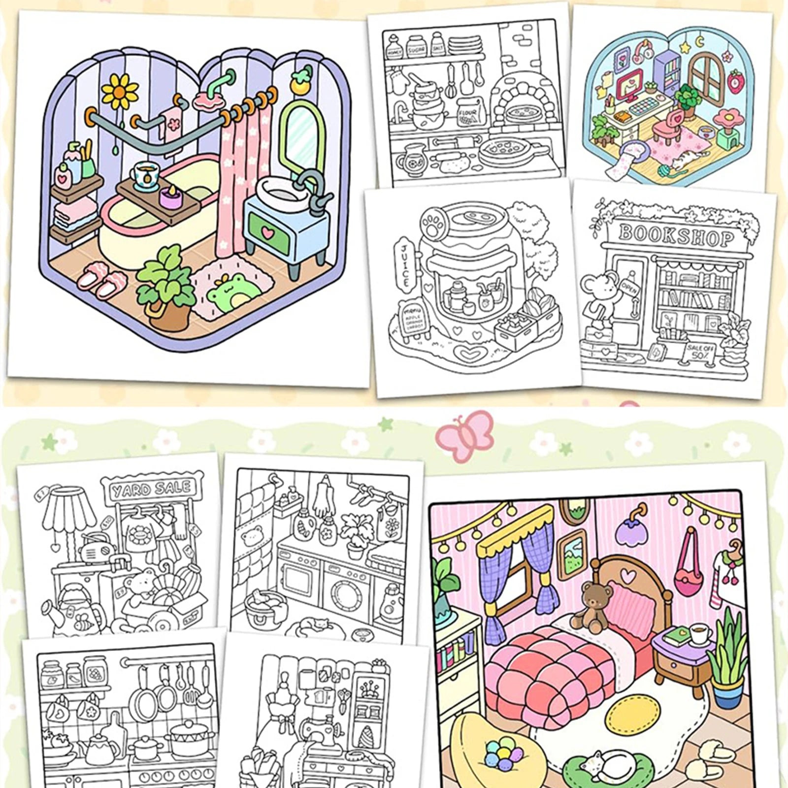 Hygge Creatures Coloring Book for Relaxation ATHLEXES