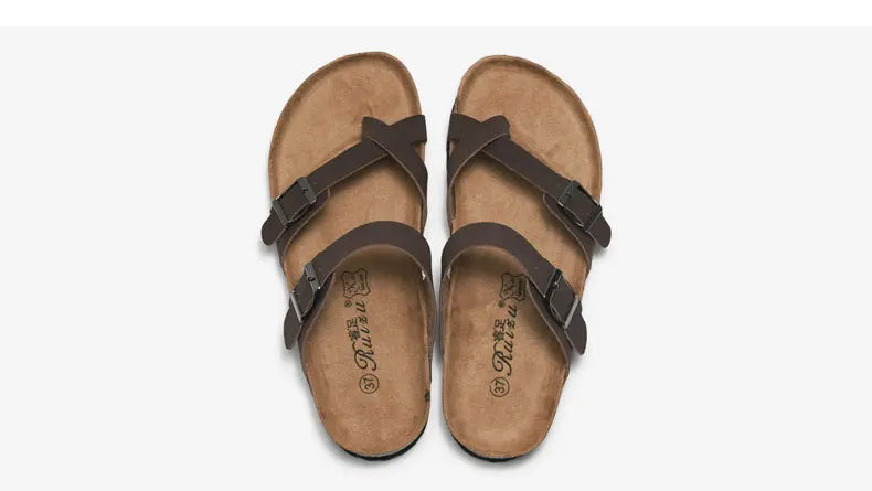 Cork Breeze Summer Sandals for Men - Stylish Beach Footwear ATHLEXES