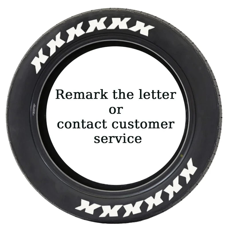 Custom 3D Tire Lettering Stickers for Your Car ATHLEXES