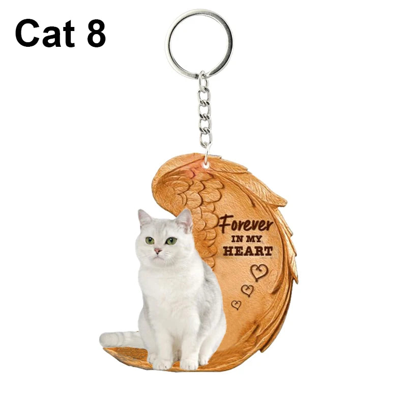 Heartfelt Dog Angel Pendant Keychain ATHLEXES