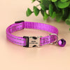 Personalized Cat Collar Reflective Nylon Dog Cats ID Collars With Bell Free Engraving for Cats Small Dogs Chihuahua 10 Colors ATHLEXES