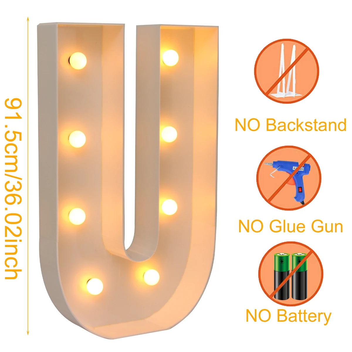 Giant LED Letter Light Box for Events & Decor ATHLEXES