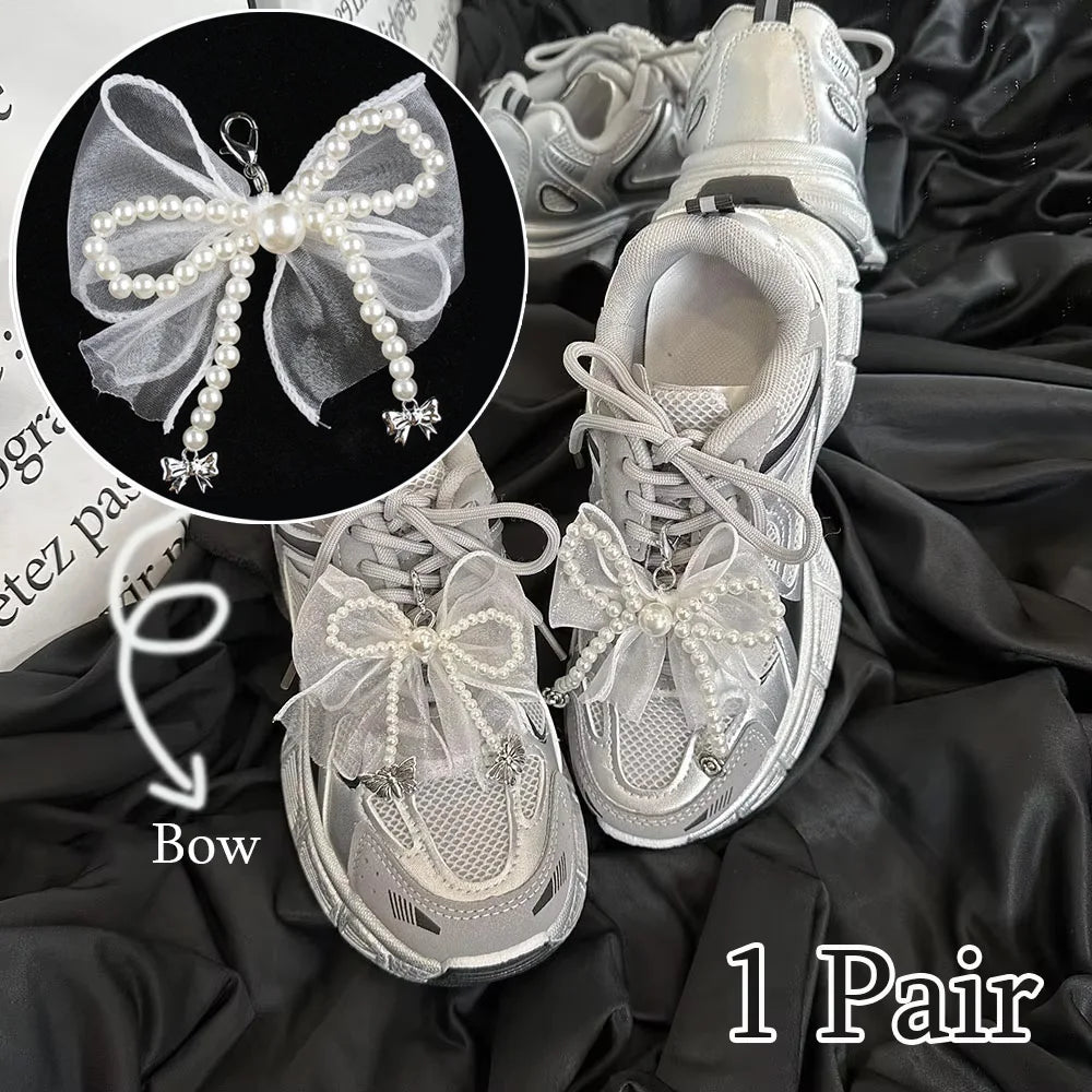 Chic Bowknot Clip Decoration for Shoes and Bags ATHLEXES