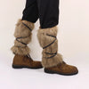 Men's Medieval Imitation Fur Warm Leggings Cosplay Boots ATHLEXES