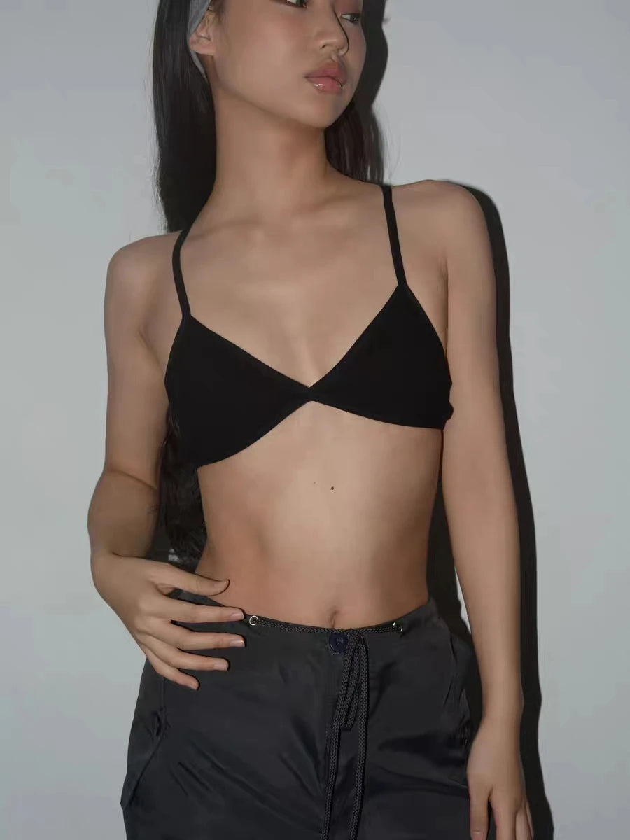 Luxe Deep-V Triangle Bralette for Women ATHLEXES