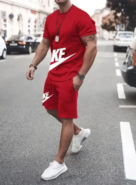 Luxury Men's Two-Piece Gym Shorts Set ATHLEXES