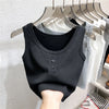 Chic Ribbed Button-Down Tank Top for Women ATHLEXES