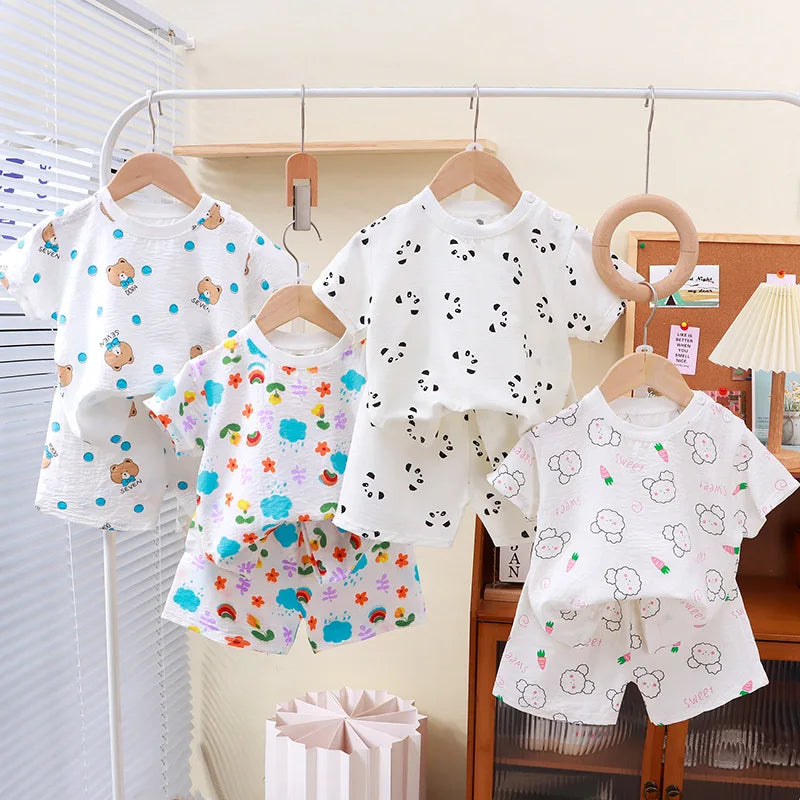 Cozy Solid Color Pajama Set for Kids ATHLEXES