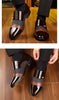 Classic Black Pointed Toe Leather Loafers for Men ATHLEXES