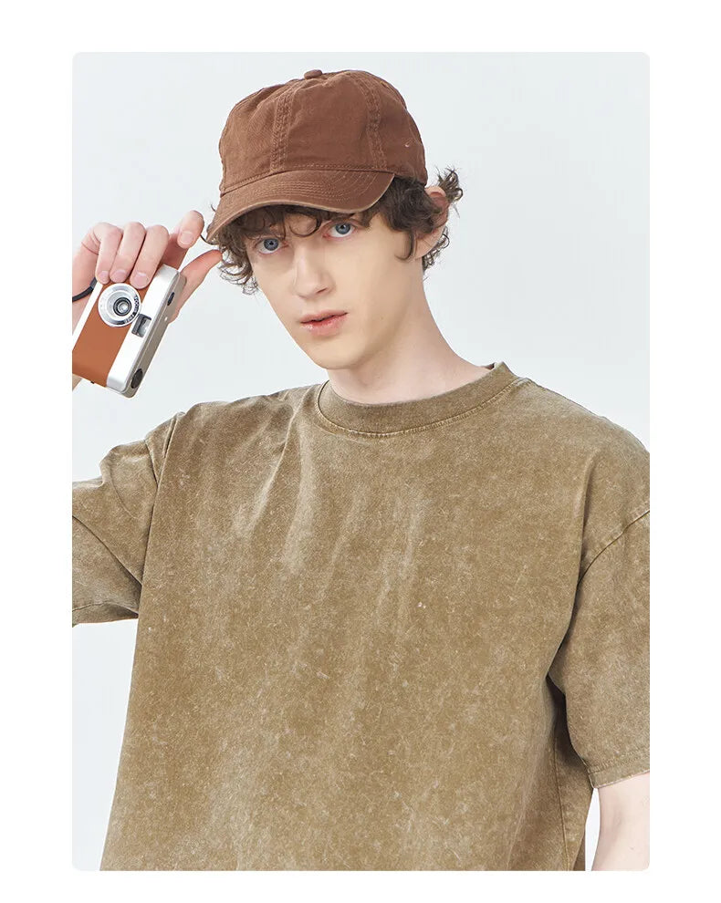 Heavyweight Washed Oversized Cotton T-Shirt ATHLEXES