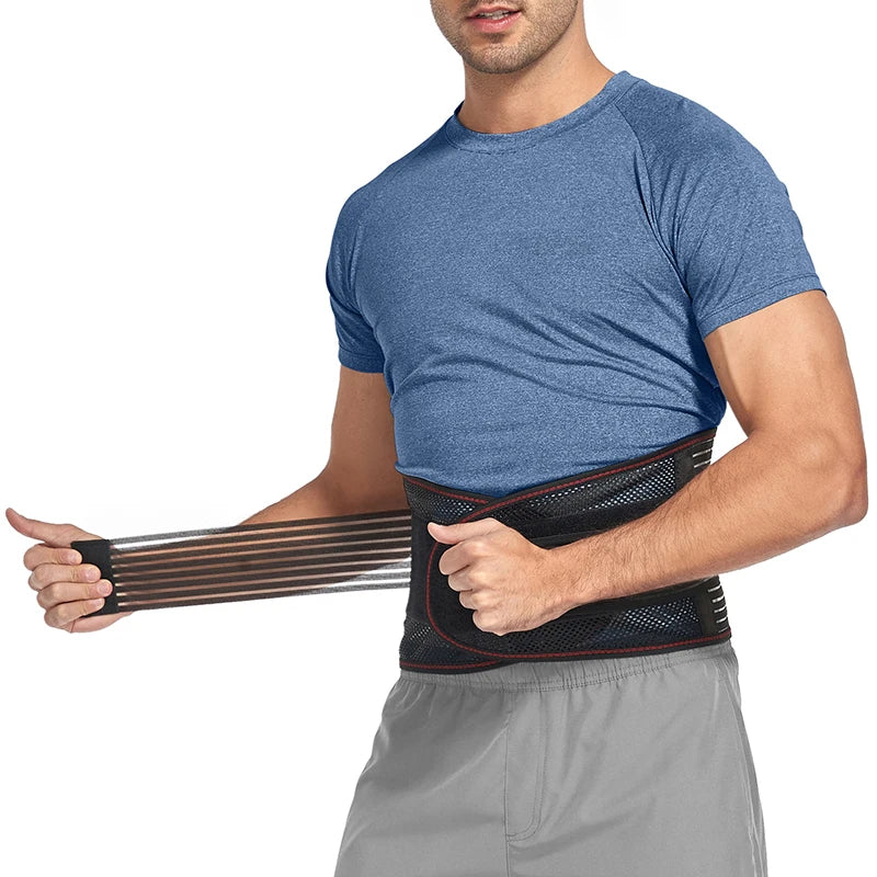 LumbarEase Adjustable Back Support Belt for Pain Relief ATHLEXES