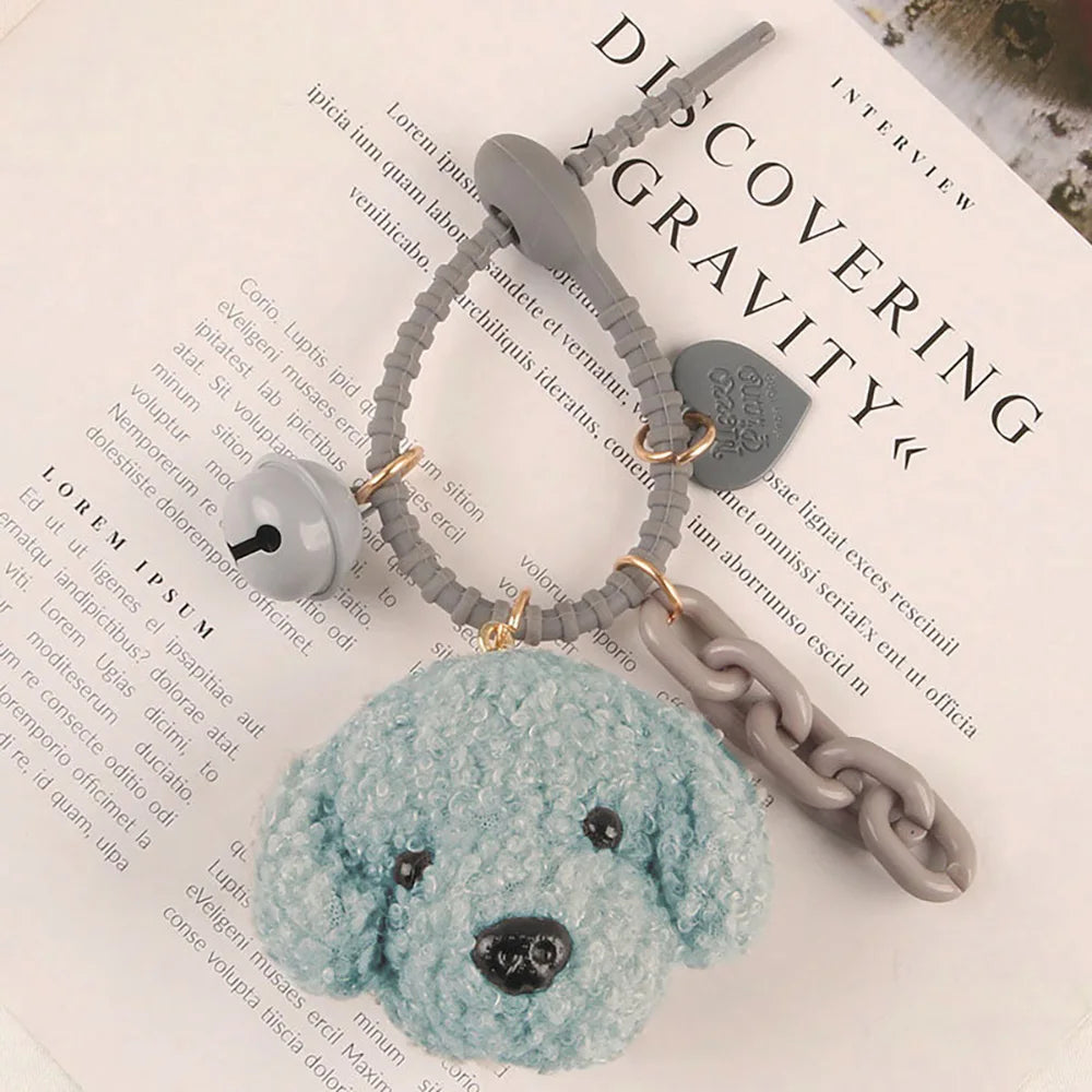 Plush Poodle Keychain Charm for Stylish Accessories ATHLEXES